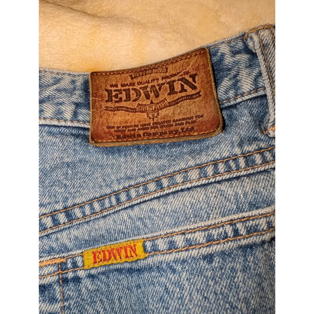 Edwin International Jeans Mens 30x34 Light Wash LA Slim Made in Japan Denim